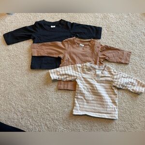 Set of Three Long Sleeve Baby Shirts